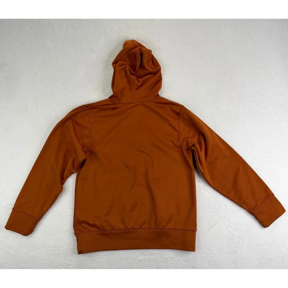Nike Kids Texas Longhorns Therma-FIT Pullover Hoodie Burnt Orange Medium